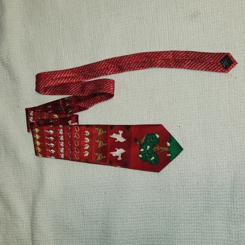 Holiday Tales Mens Pure Silk Neck Tie